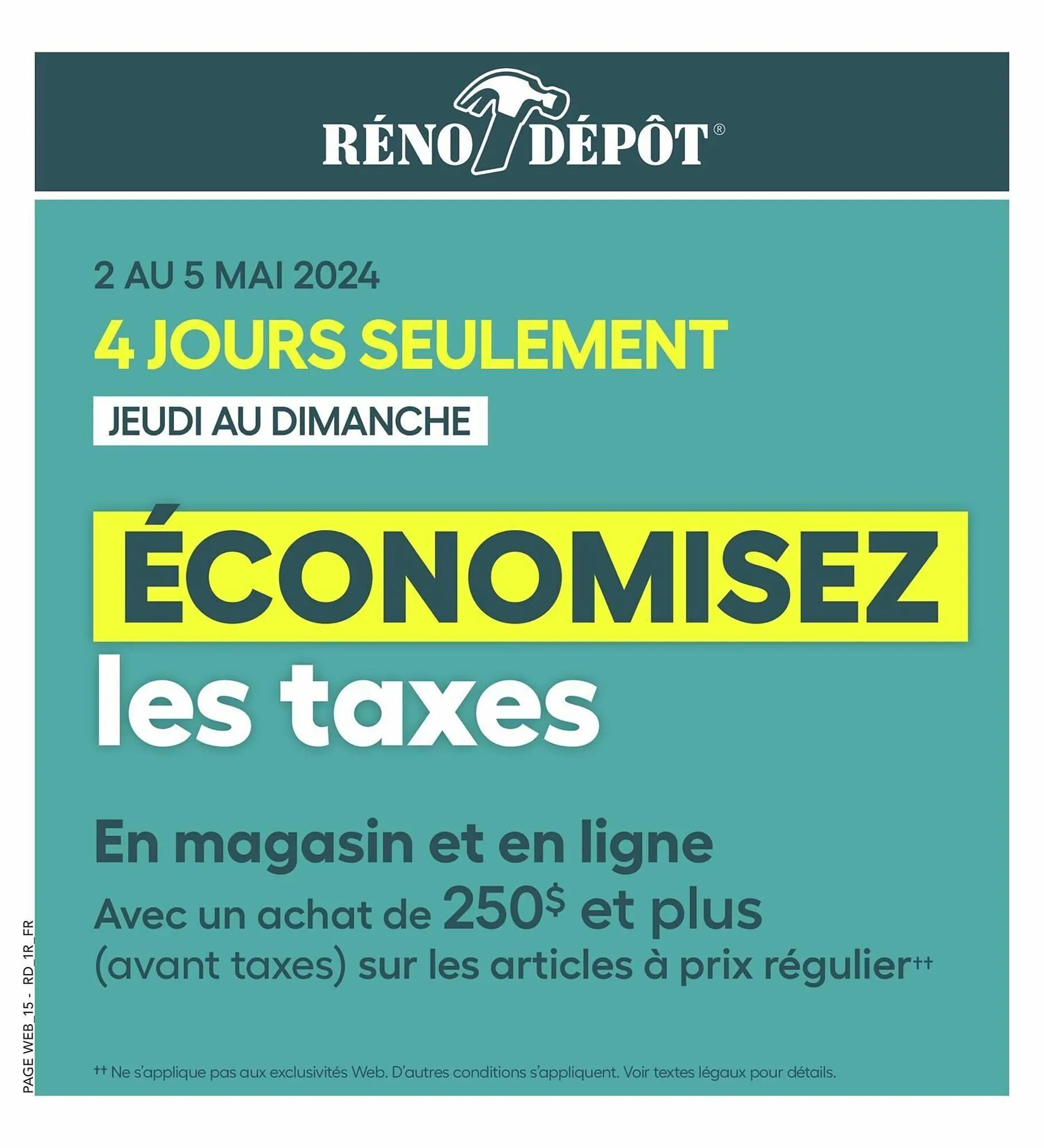 Réno Dépôt flyer - 1