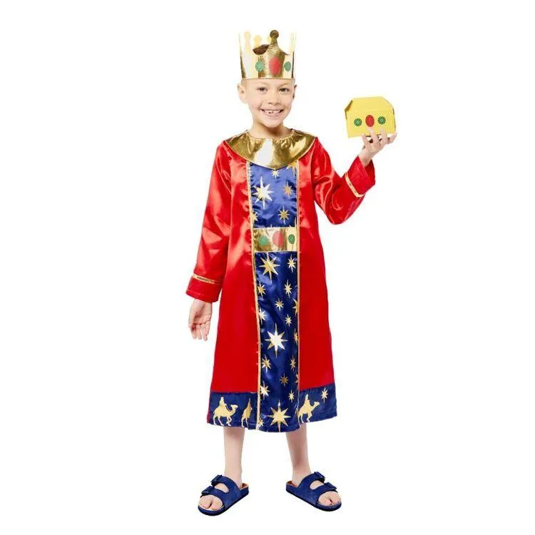 Nativity Wise Man Boys Costume Multicoloured