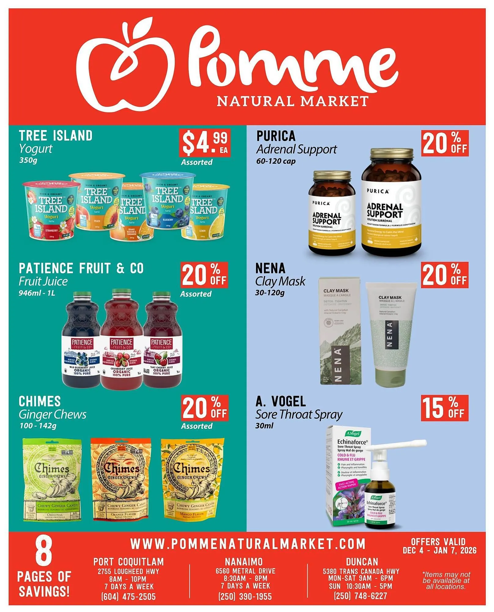 Pomme Natural Market flyer from December 3 to December 9 2025 - flyer page 1