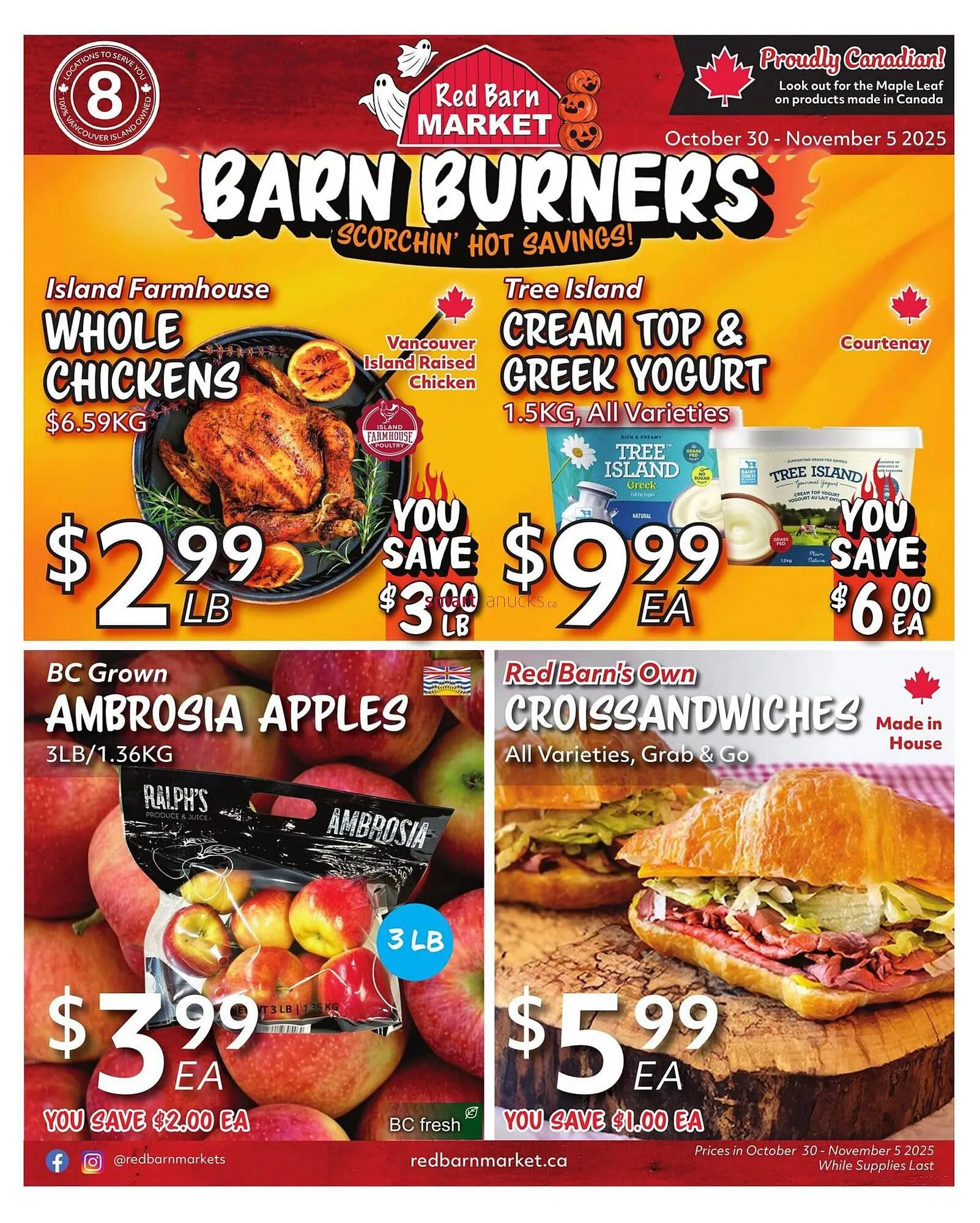Red Barn Market flyer from October 27 to November 2 2025 - flyer page 1