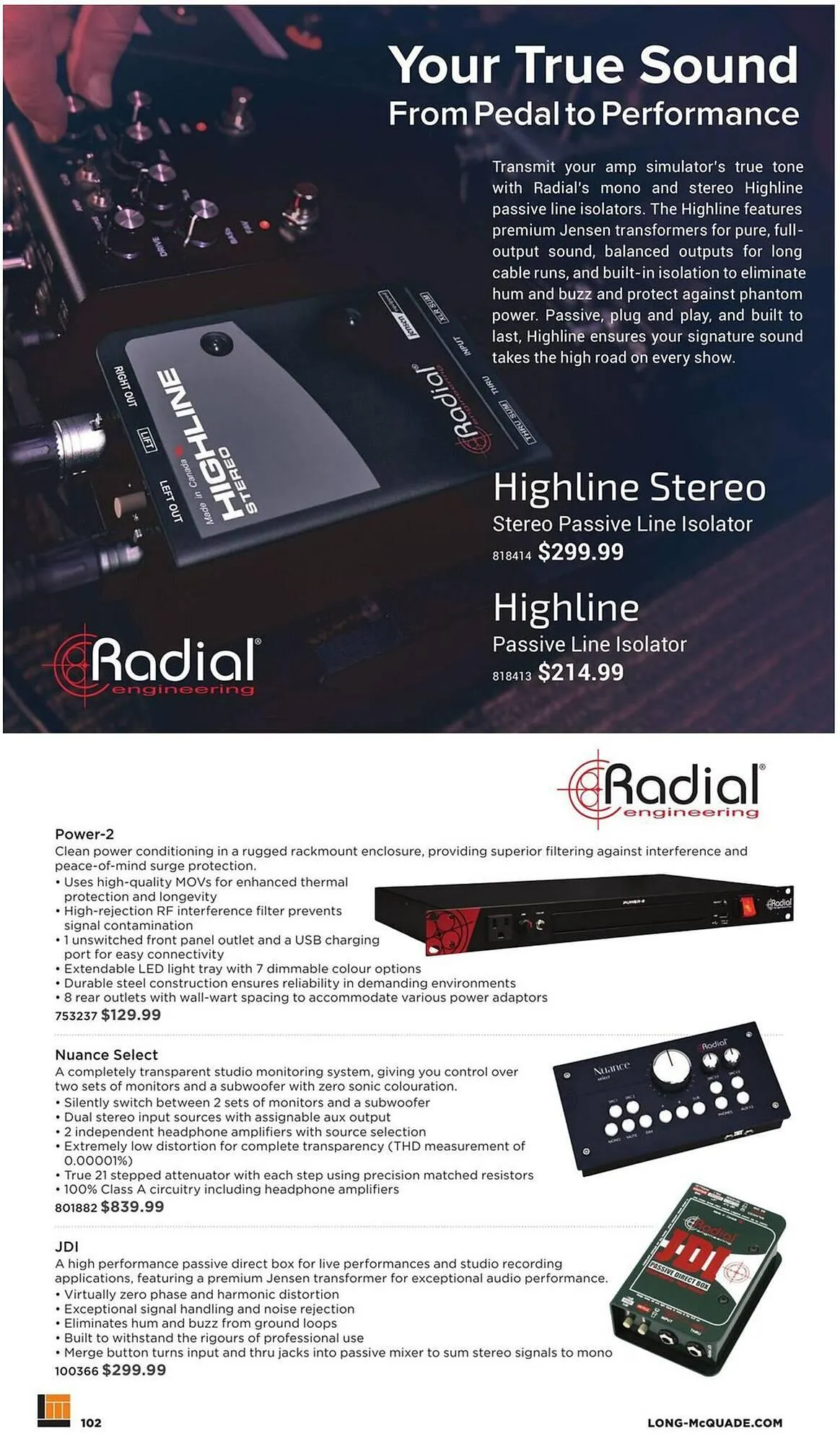 Long & McQuade flyer from October 9 to October 31 2025 - flyer page 102