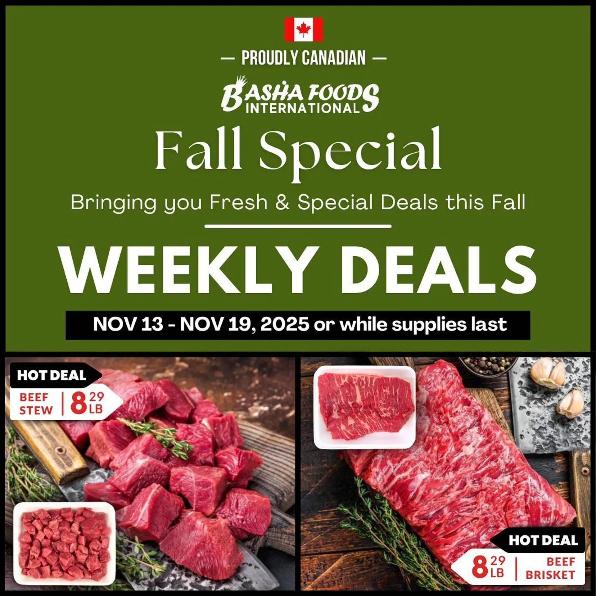 Basha Foods flyer from November 13 to November 23 2025 - flyer page 1