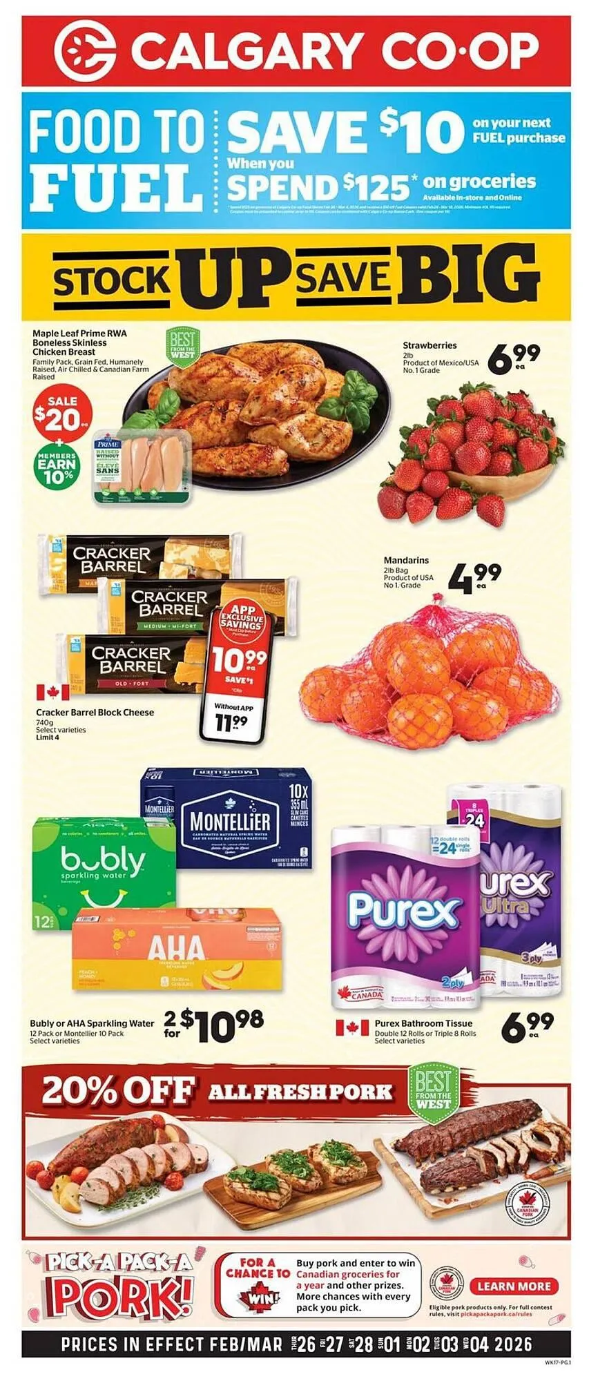 Calgary Co-op flyer from February 26 to March 4 2026 - flyer page 1