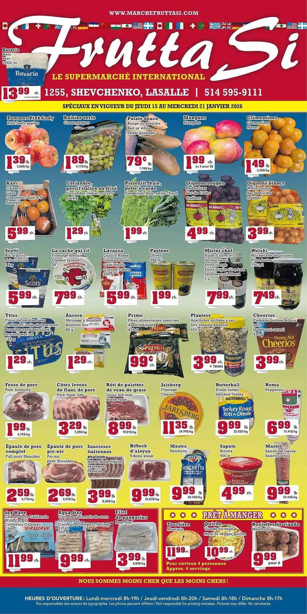 Frutta Si flyer from January 15 to January 21 2026 - flyer page 1