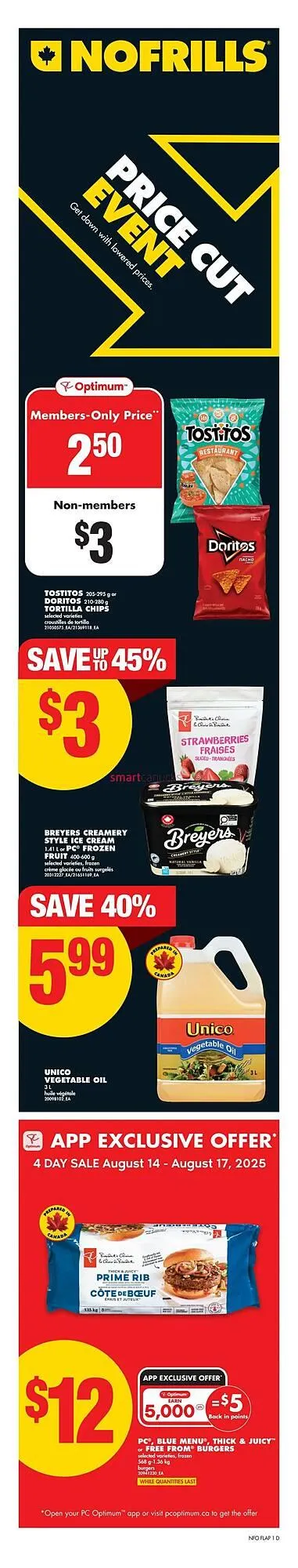 No Frills flyer from August 14 to August 20 2025 - flyer page 1