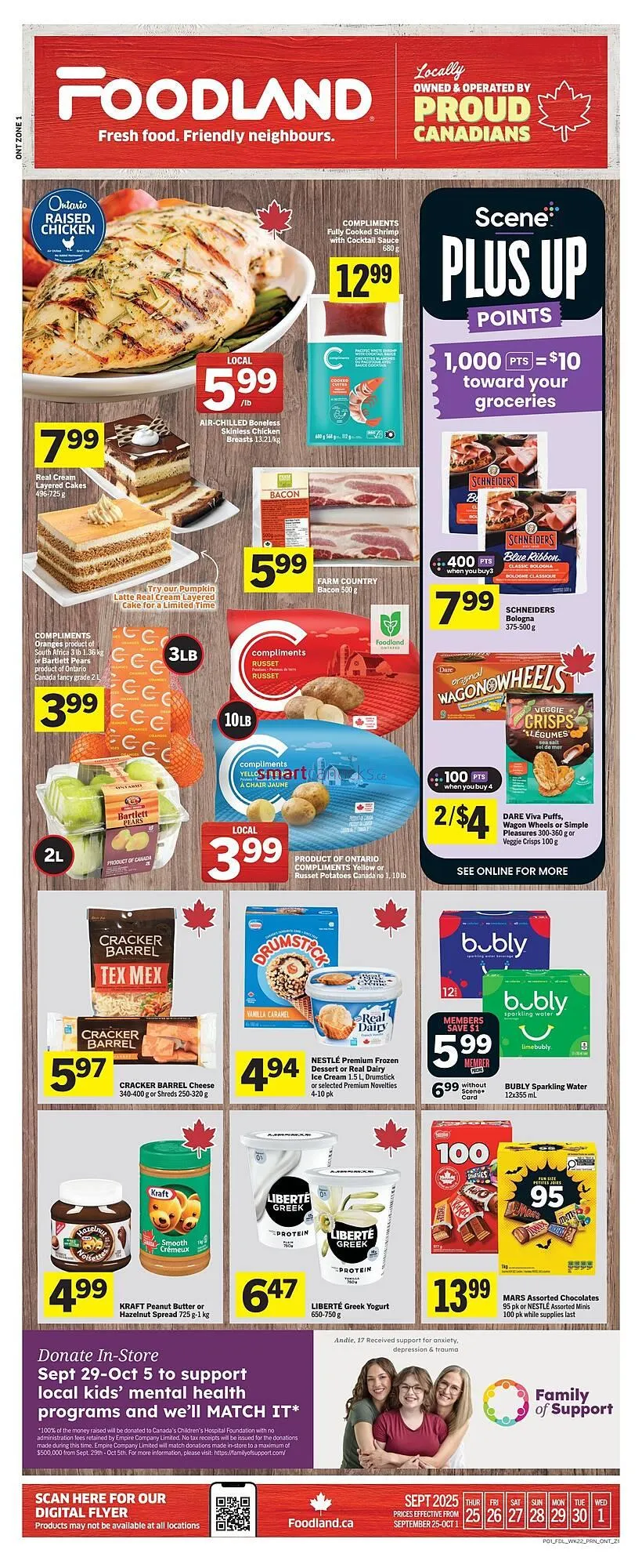Foodland flyer from September 25 to October 1 2025 - flyer page 1