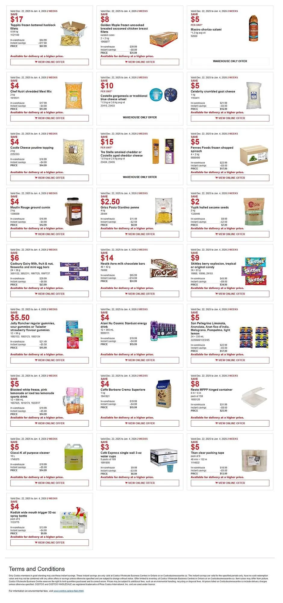 Costco flyer from December 22 to January 4 2026 - flyer page 1