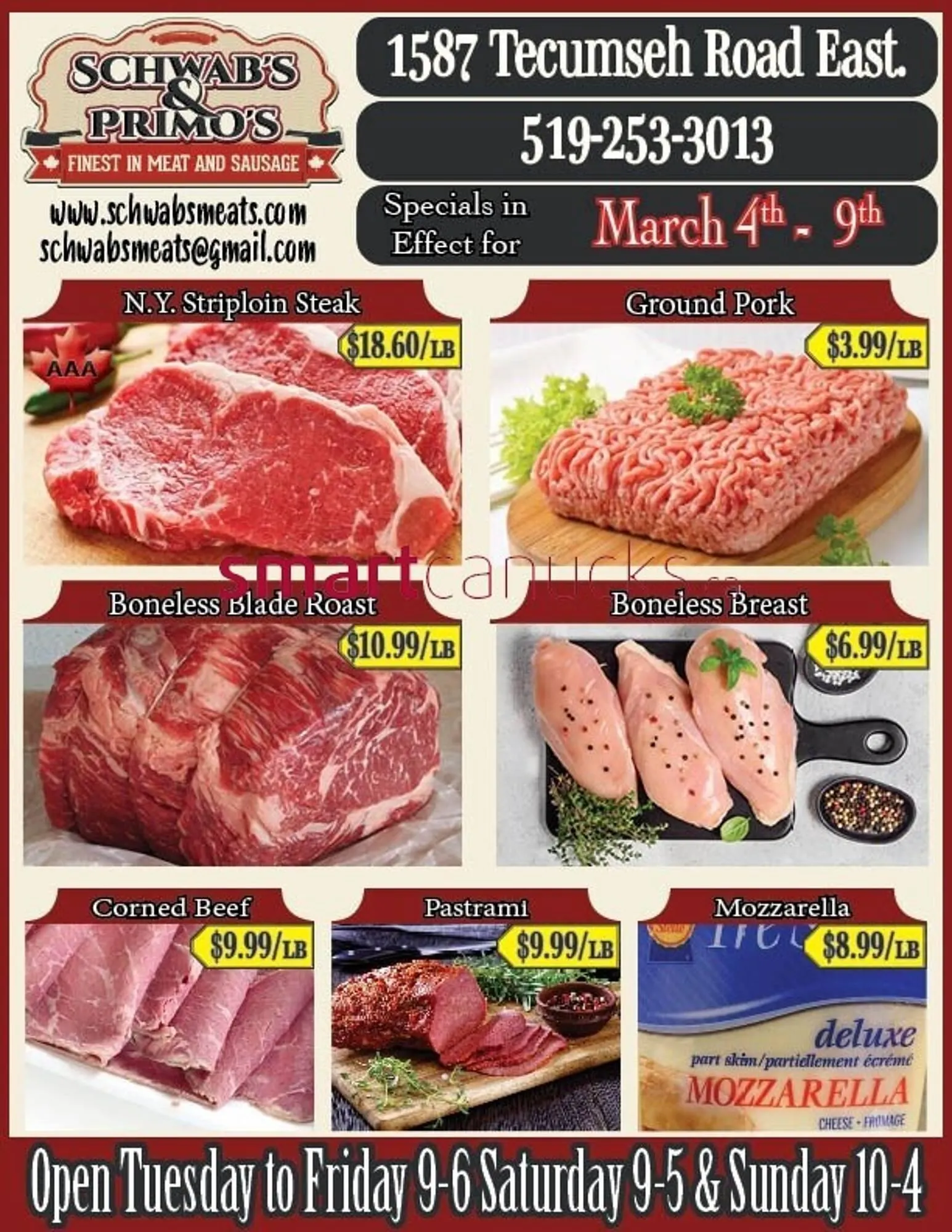 Schwabs & Primos flyer - 1