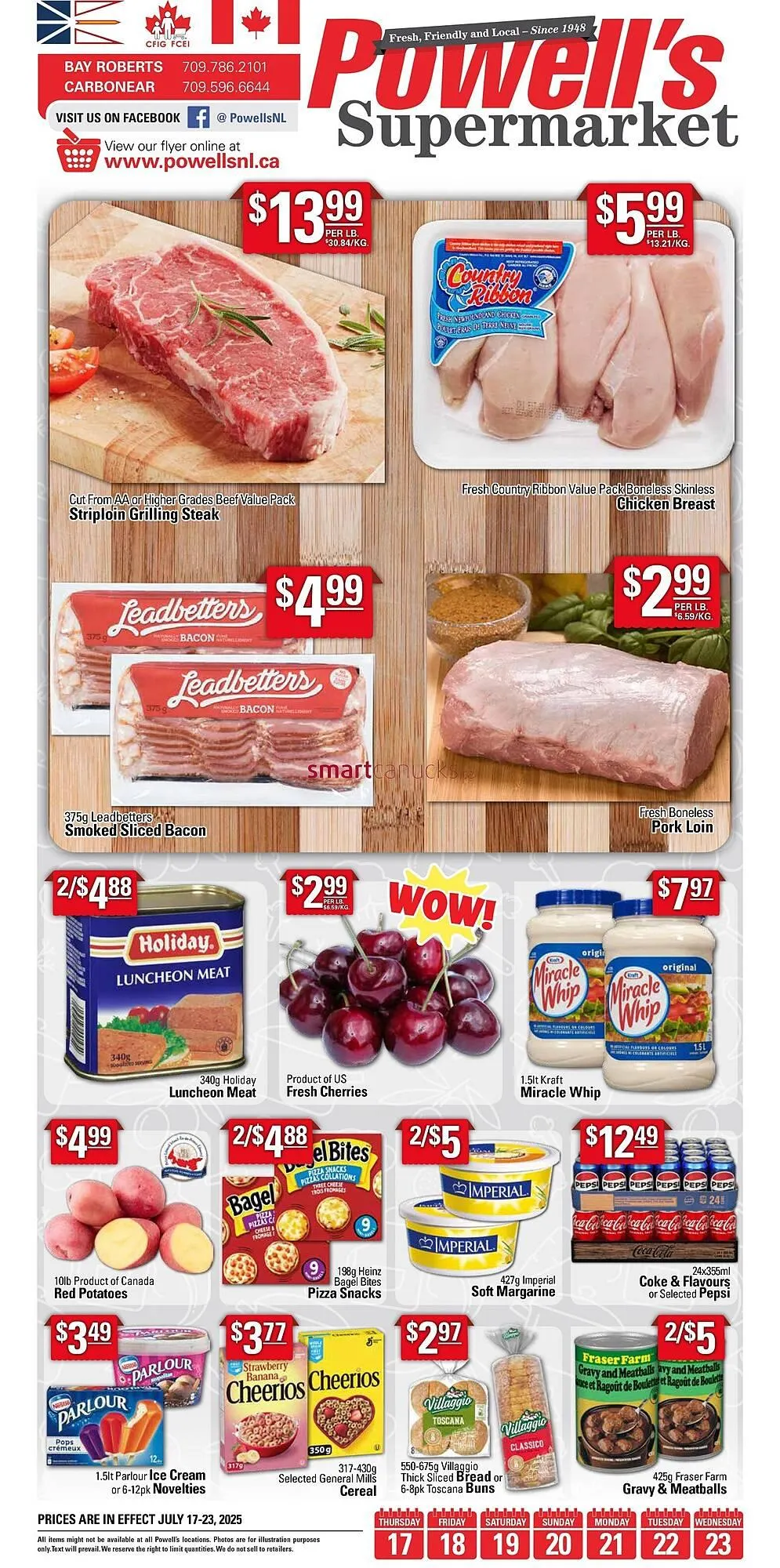 Powell's Supermarket flyer from July 17 to July 30 2025 - flyer page 1
