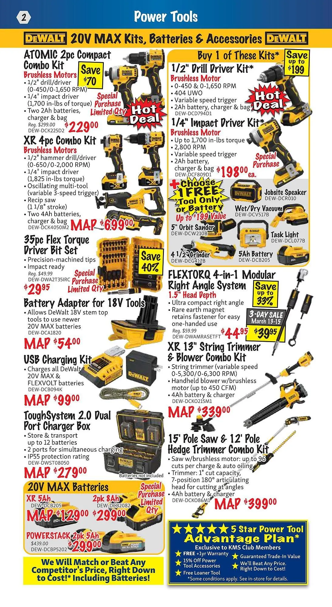 KMS Tools flyer from March 1 to March 31 2025 - flyer page 2