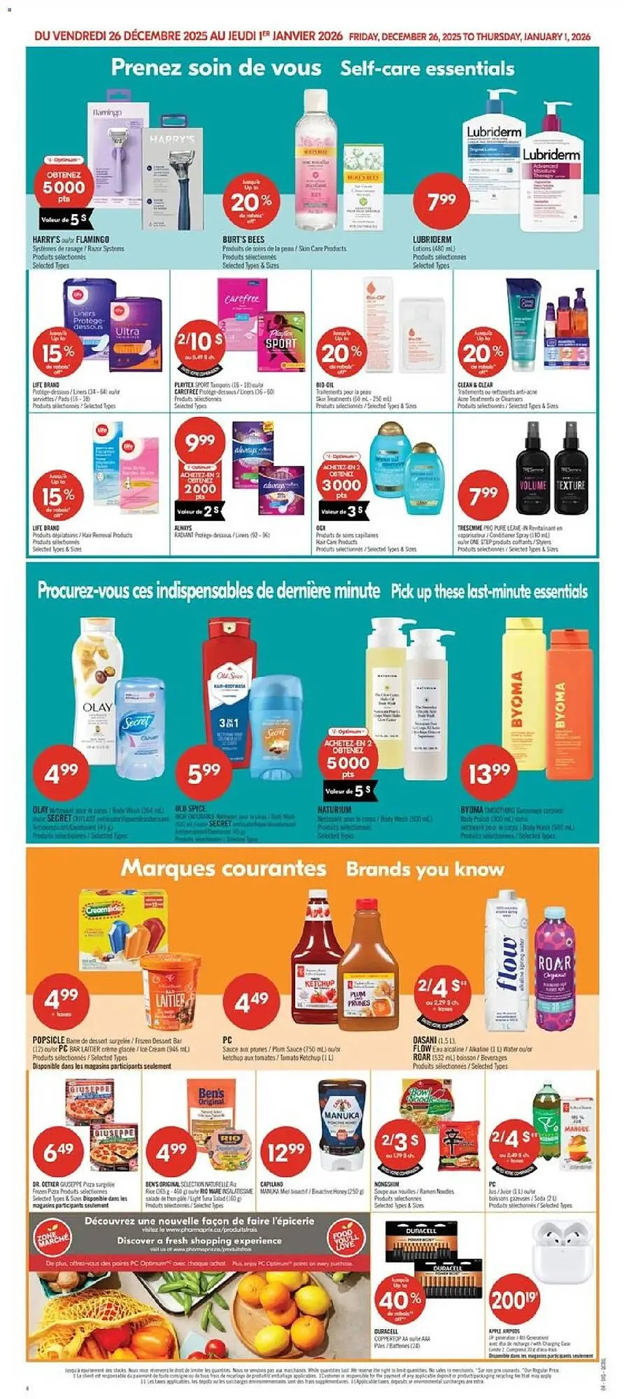 Pharmaprix flyer from December 26 to January 1 2026 - flyer page 15
