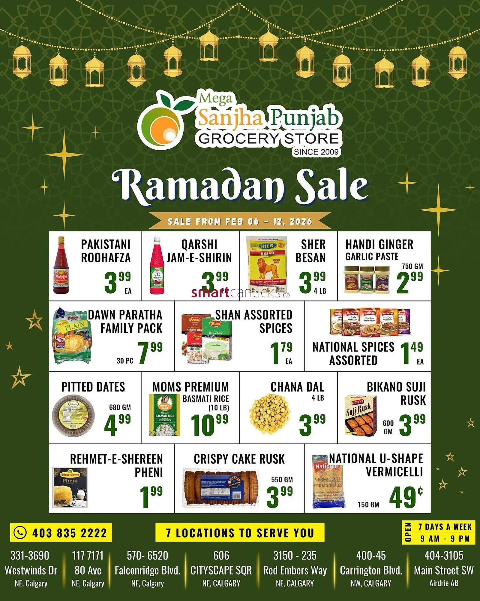 Mega Sanjha Punjab Grocery Store flyer from February 6 to February 12 2026 - flyer page 2