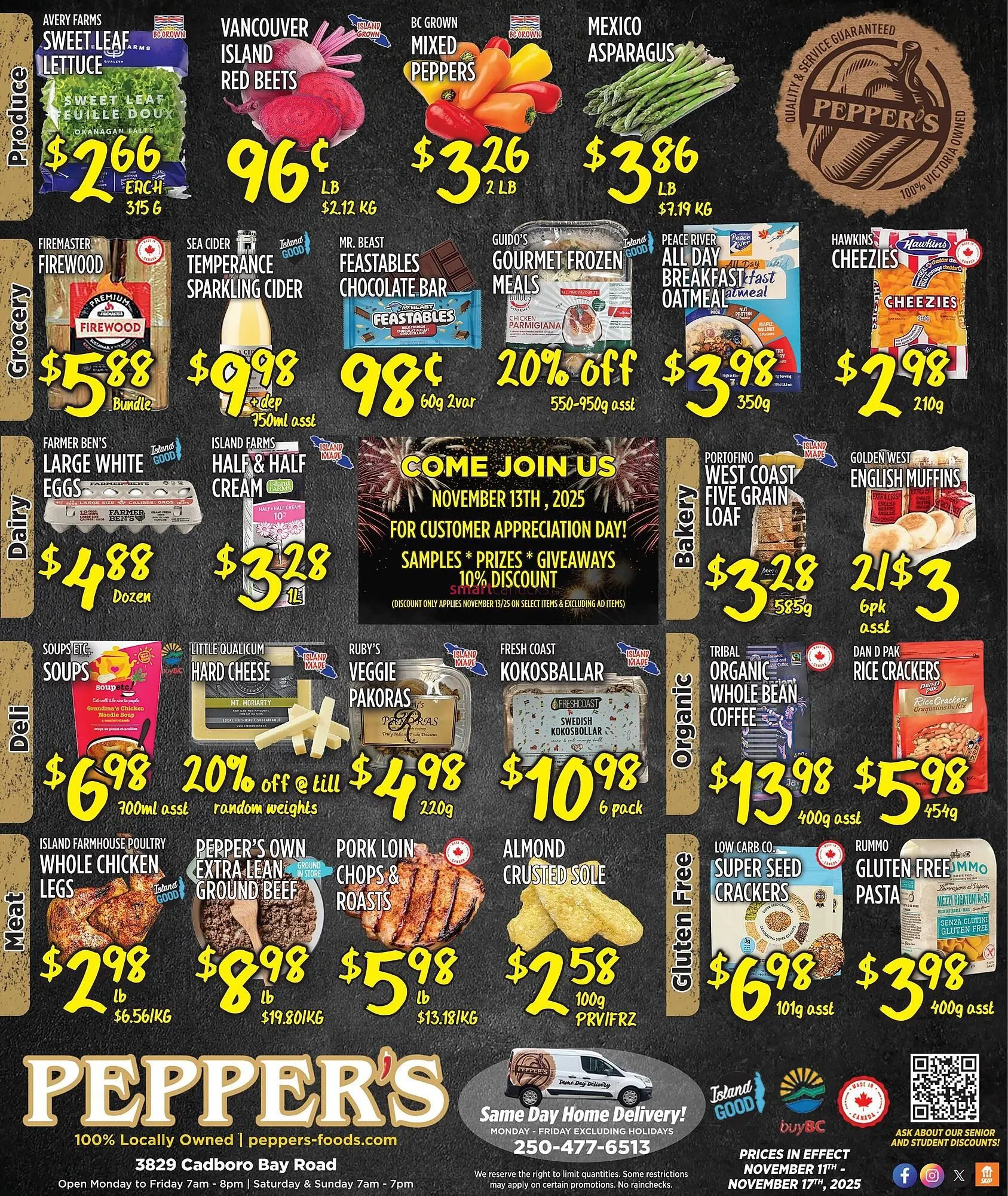 Pepper's Foods flyer from November 13 to December 10 2025 - flyer page 1