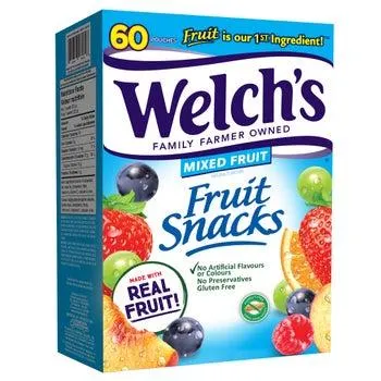 Welch’s Fruit Snacks, 60 × 22 g