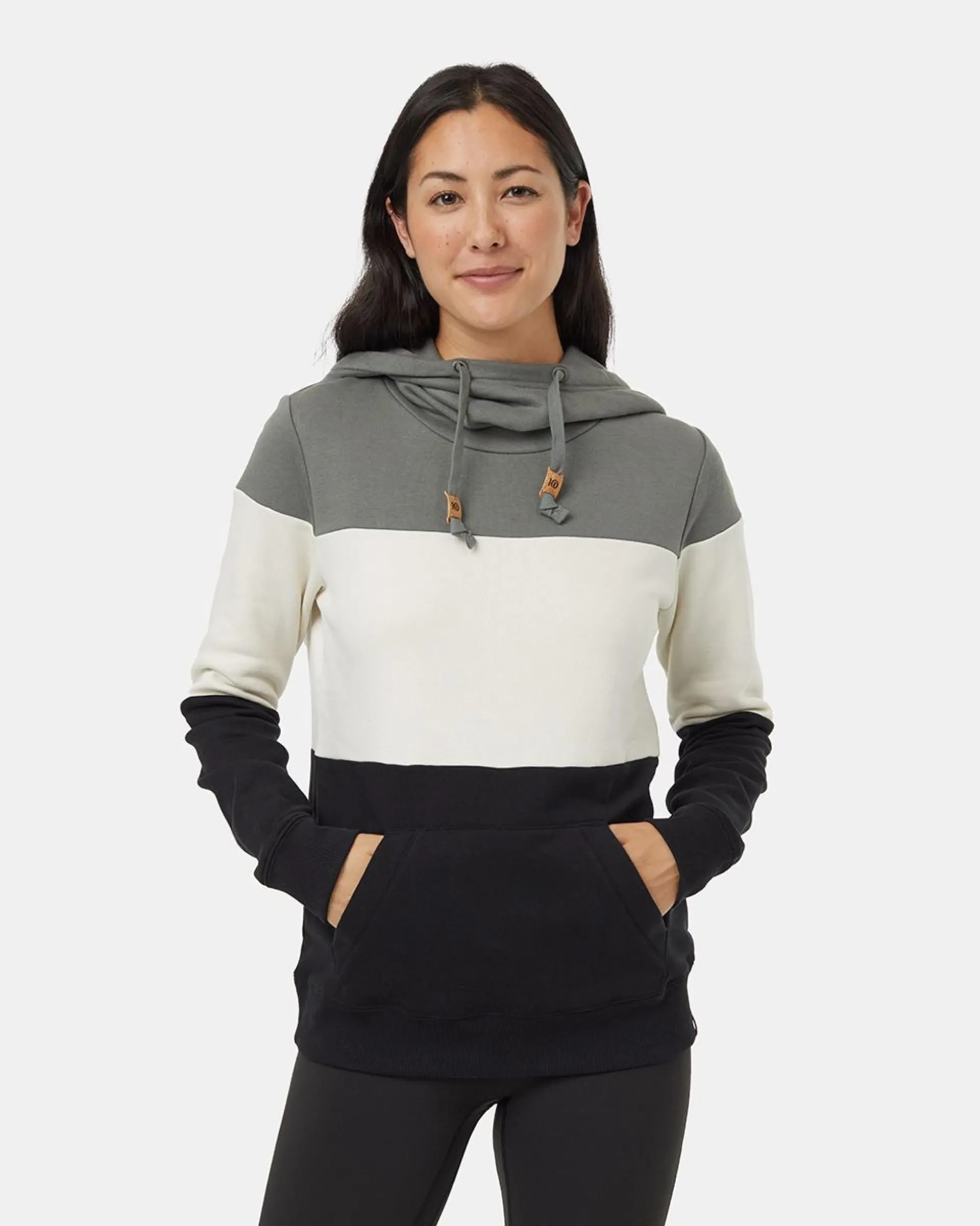 tentree Women's TreeFleece Blocked Banshee Hoodie