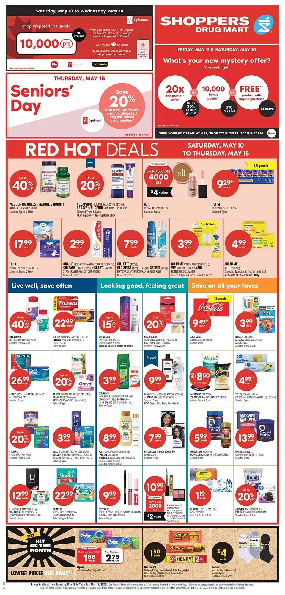 Shoppers Drug Mart flyer from May 10 to May 16 2025 - flyer page 1