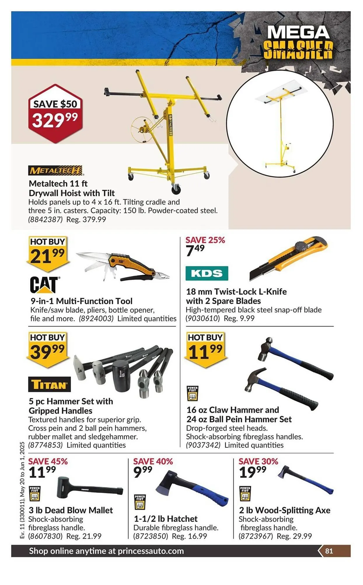 Princess Auto flyer from May 20 to June 1 2025 - flyer page 88