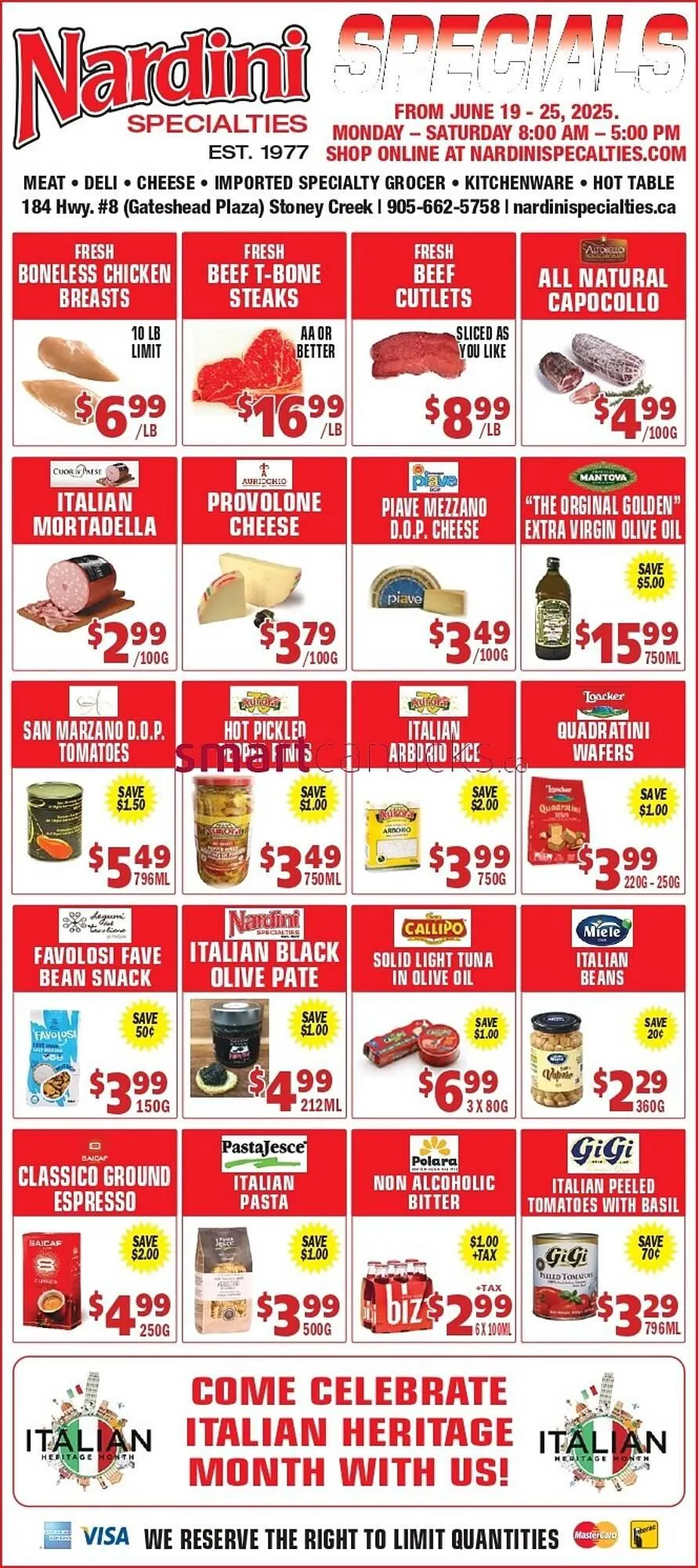 Nardini Specialties flyer - 1