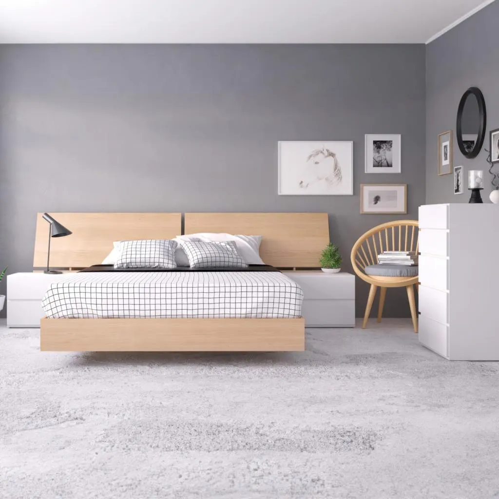 Mobilier de chambre à coucher Grand lit 5 mcx