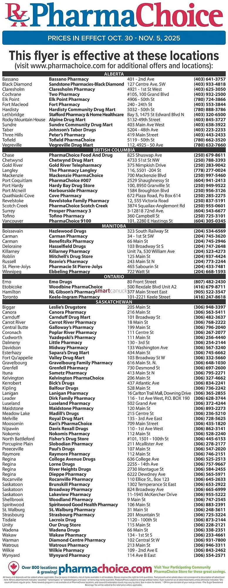 PharmaChoice flyer from October 30 to November 5 2025 - flyer page 8