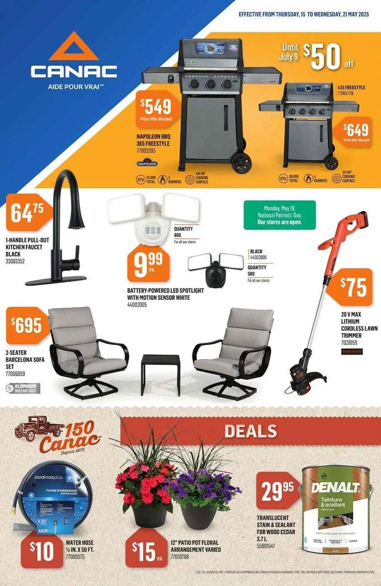 Canac flyer from May 15 to May 22 2025 - flyer page 1