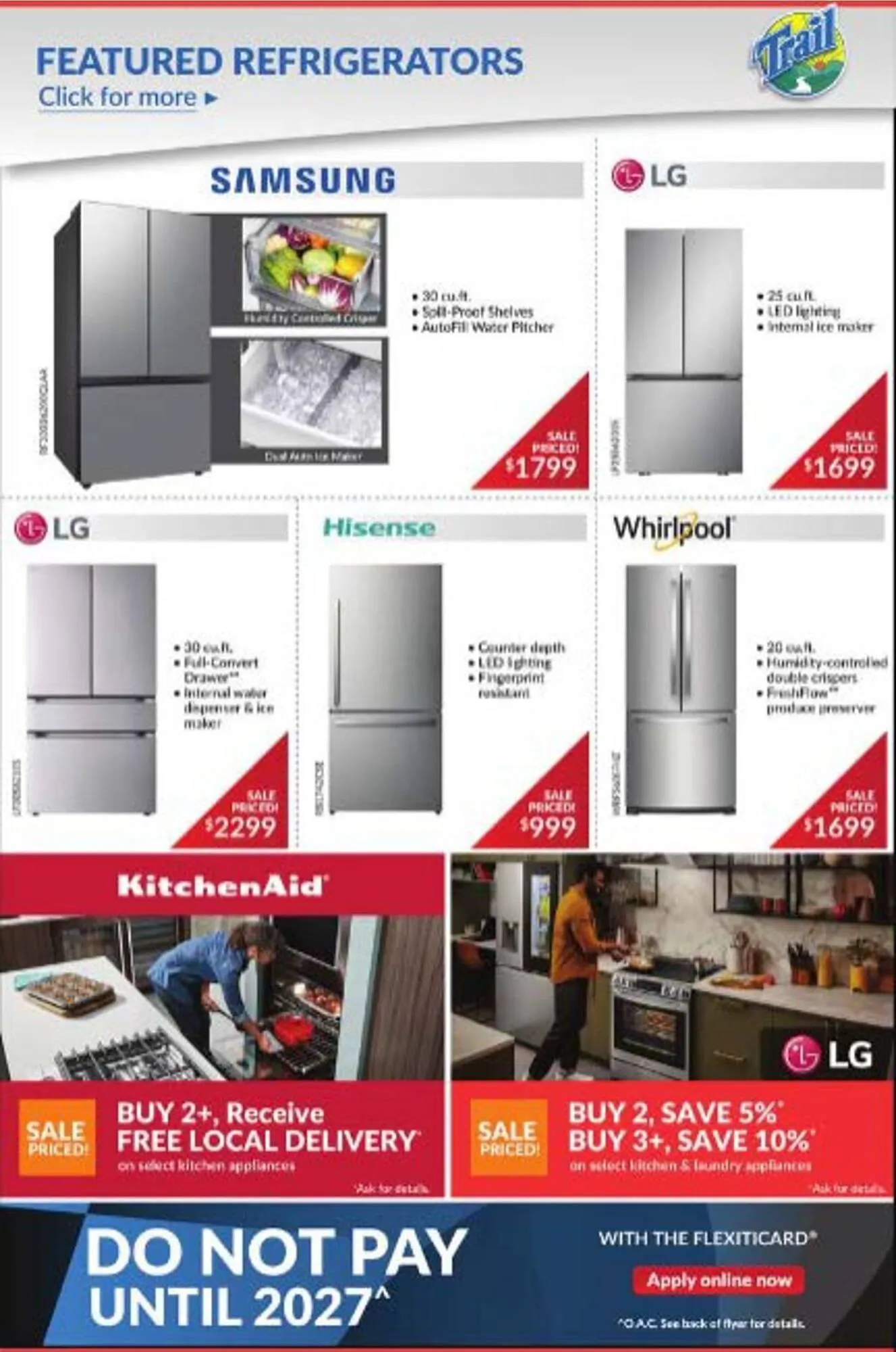 Trail Appliances flyer from September 11 to September 17 2025 - flyer page 1