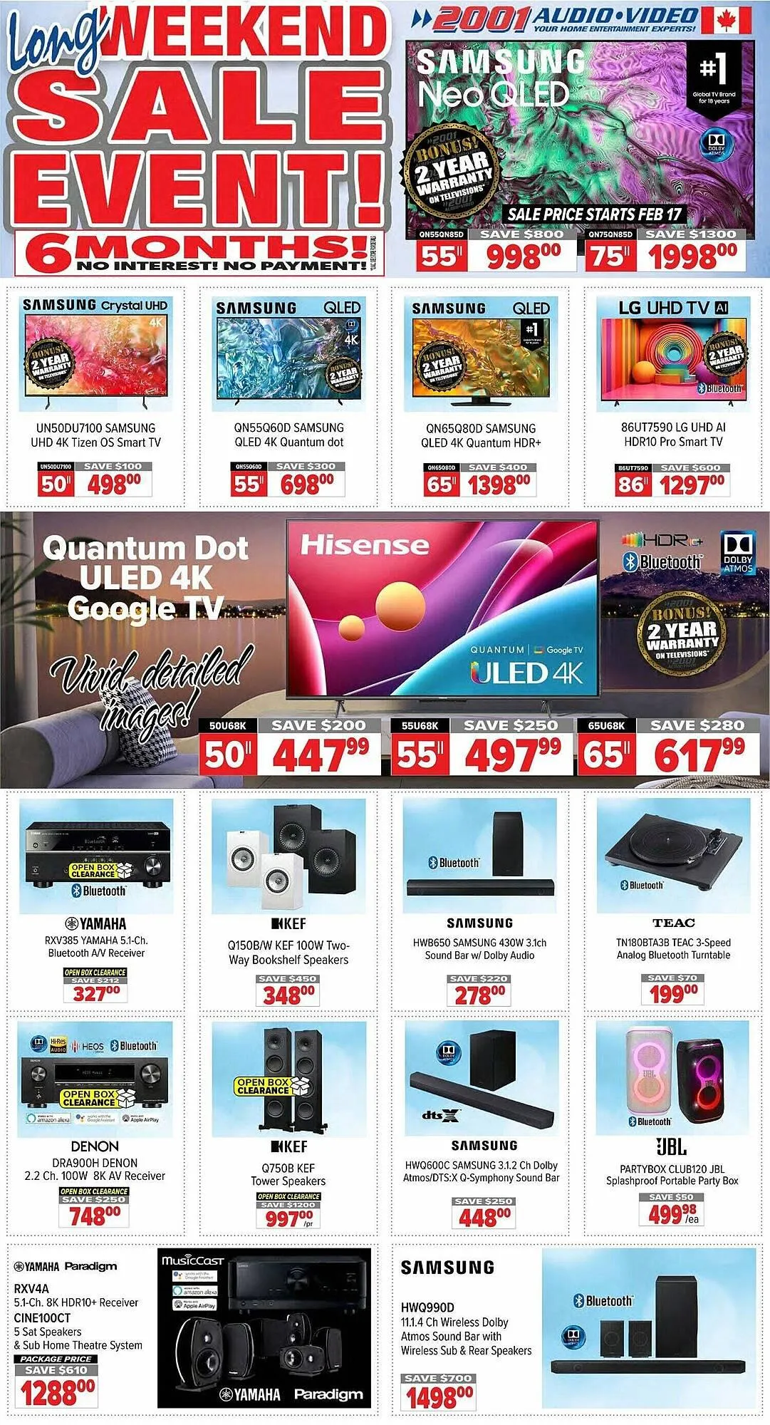 2001 Audio Video flyer - 1