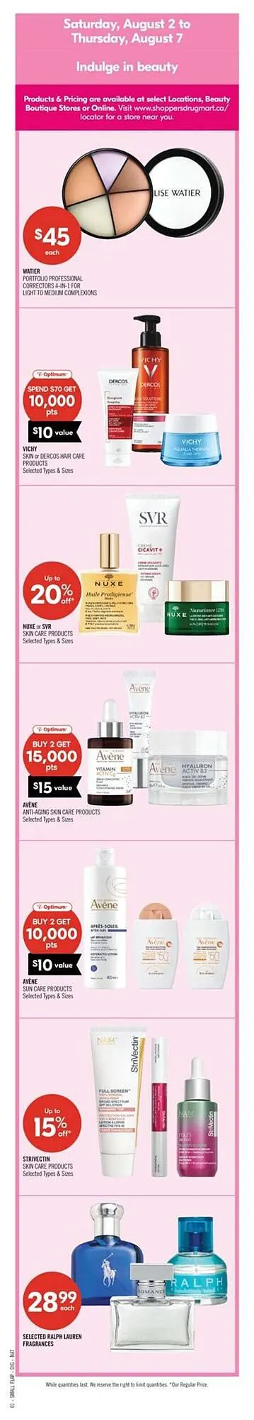 Shoppers Drug Mart flyer from July 31 to August 14 2025 - flyer page 4