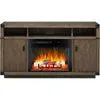 Chip Console with Fireplace - Cinnamon