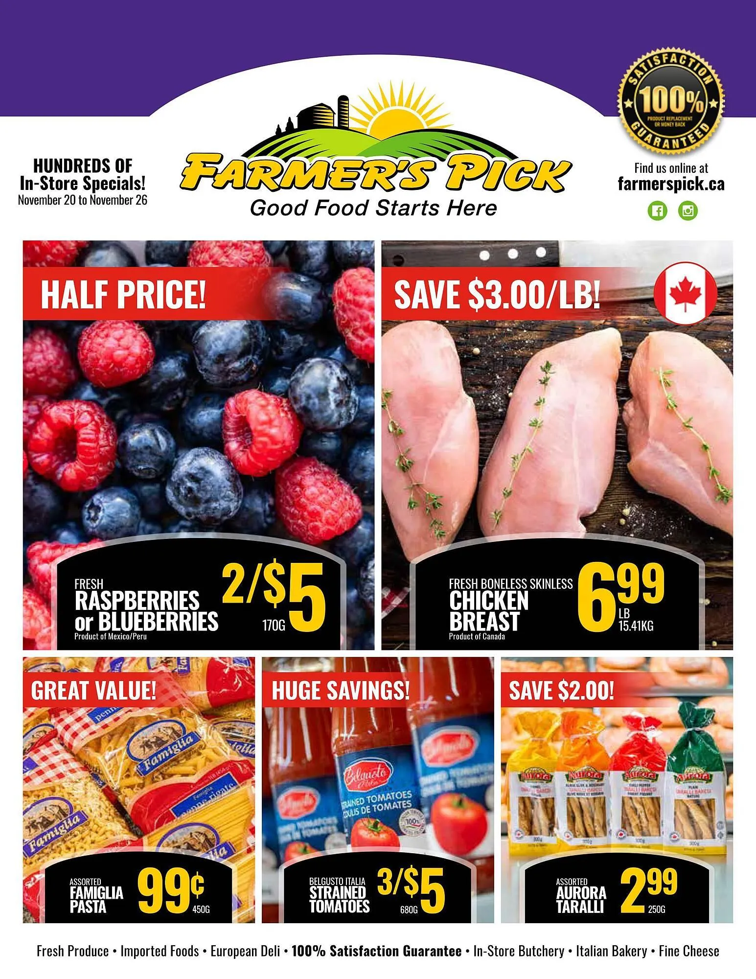 Farmer's Pick flyer from November 20 to November 27 2025 - flyer page 1