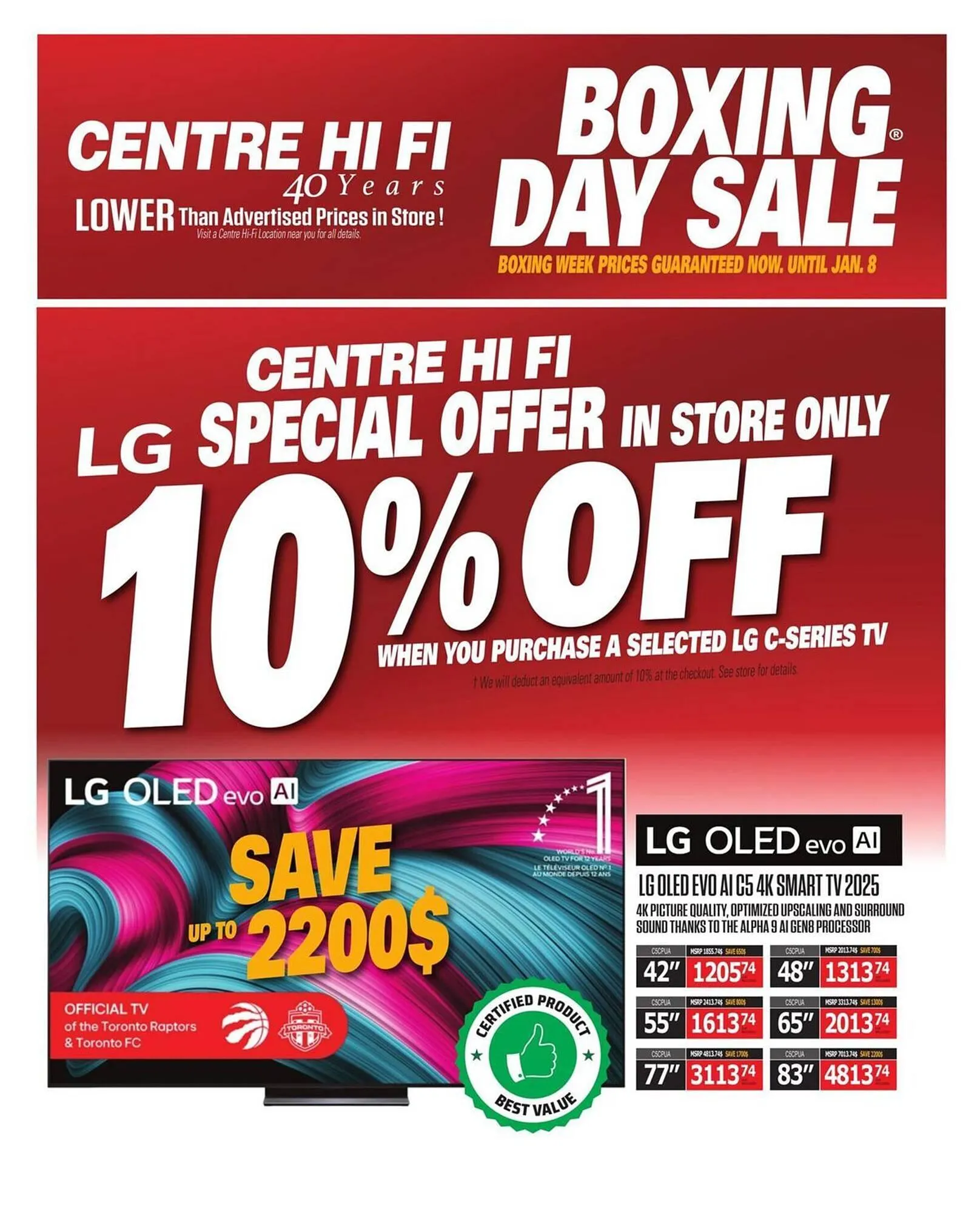 Centre Hi-Fi flyer from January 2 to January 8 2026 - flyer page 21