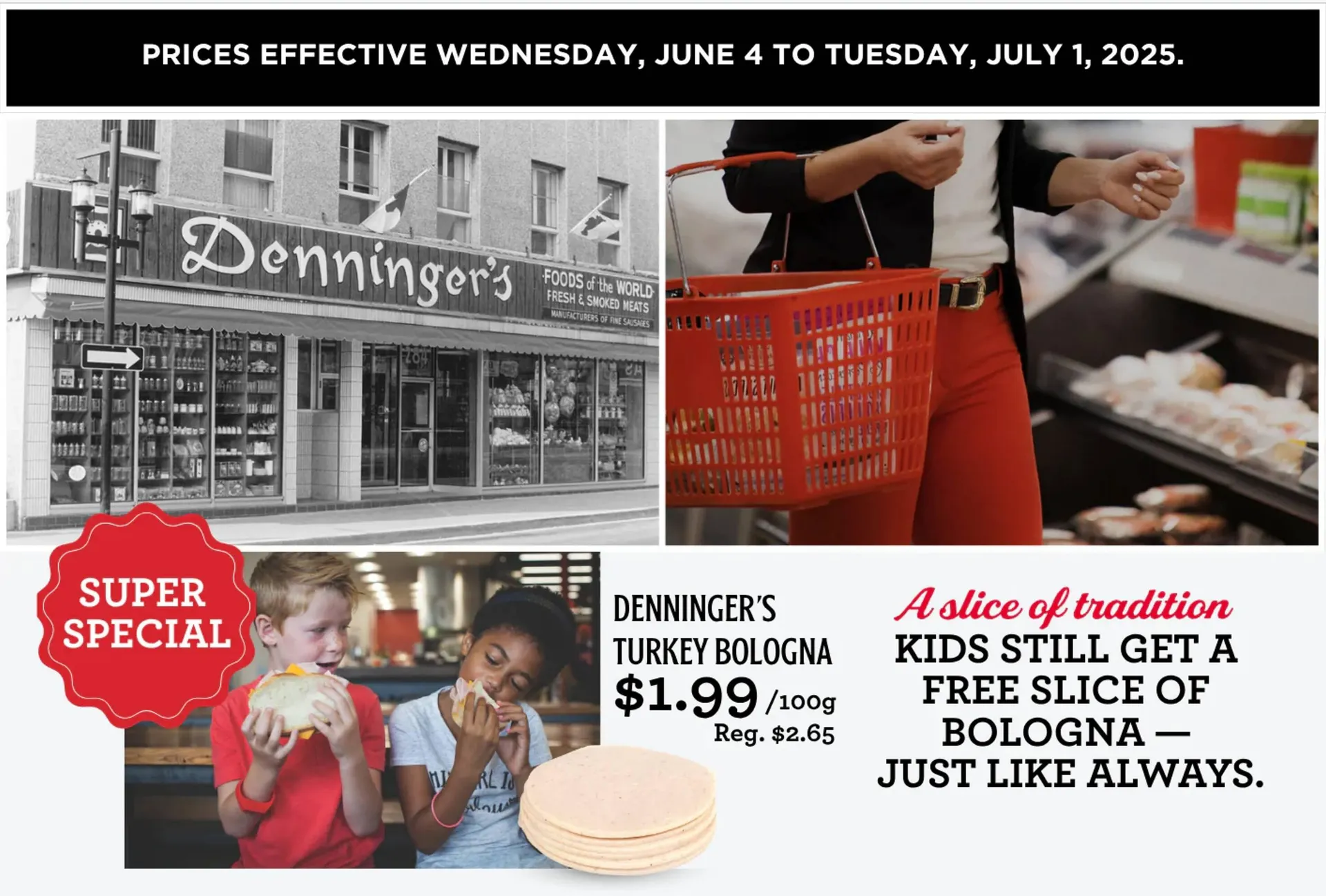 Denningers flyer - 1