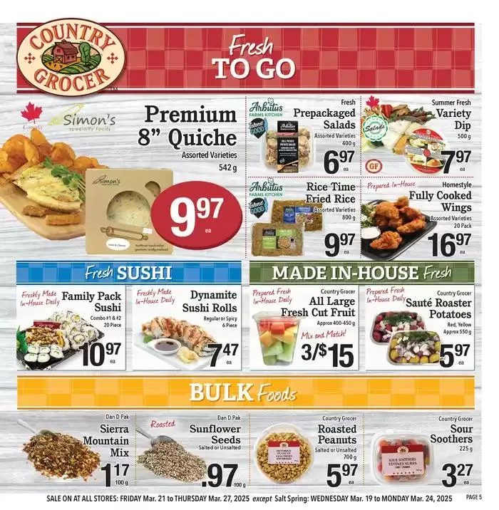 Current bargains and offers from March 21 to March 27 2025 - flyer page 5