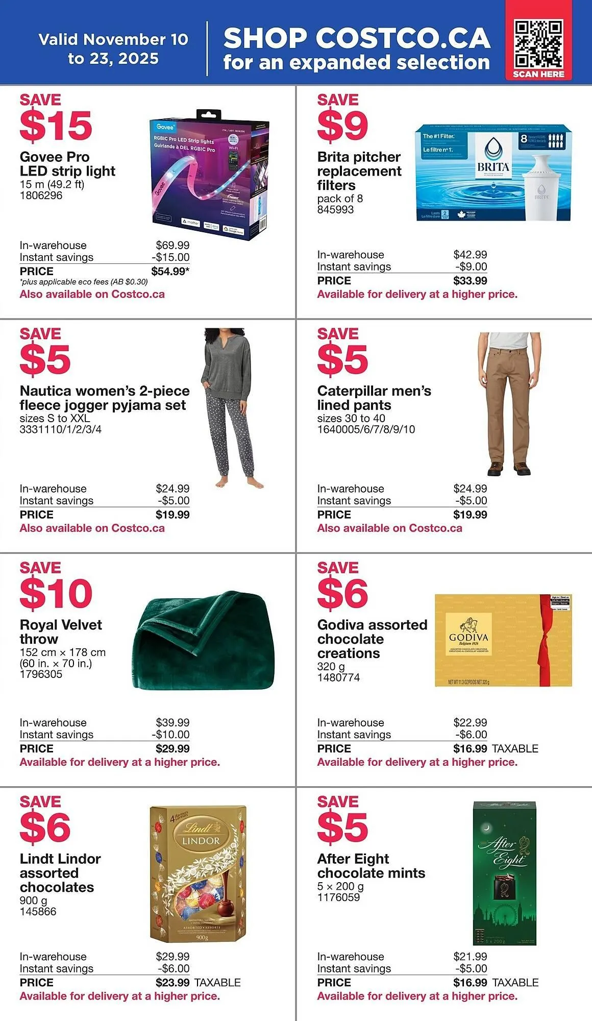 Costco flyer from October 23 to November 5 2025 - flyer page 16
