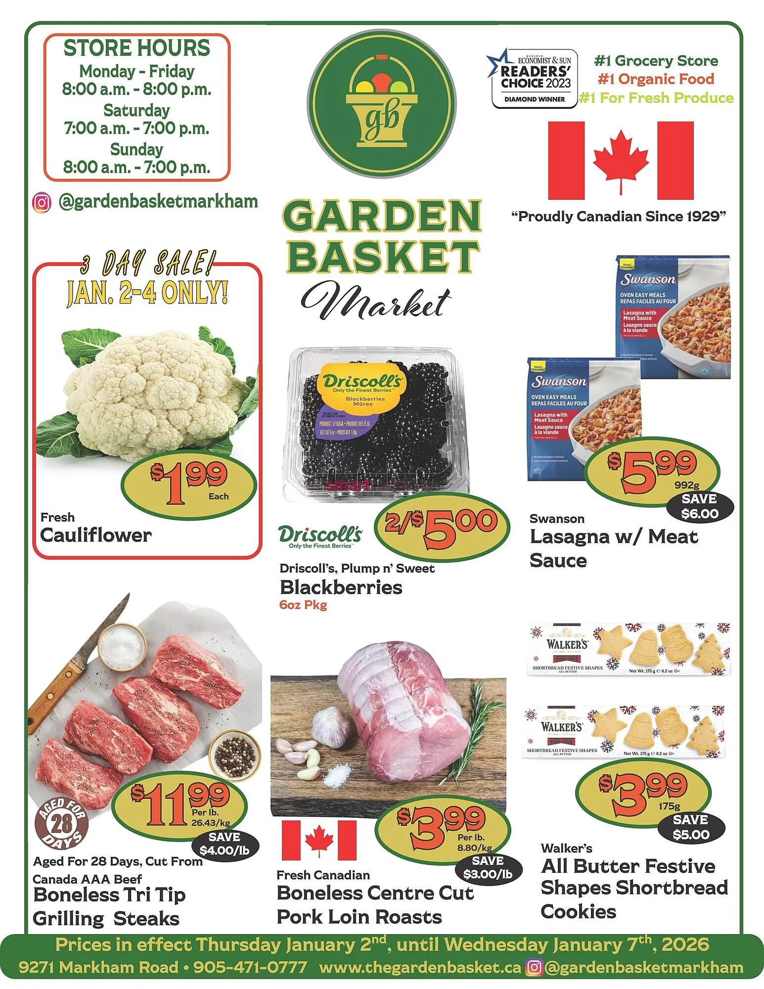 The Garden Basket flyer from January 2 to January 7 2026 - flyer page 1