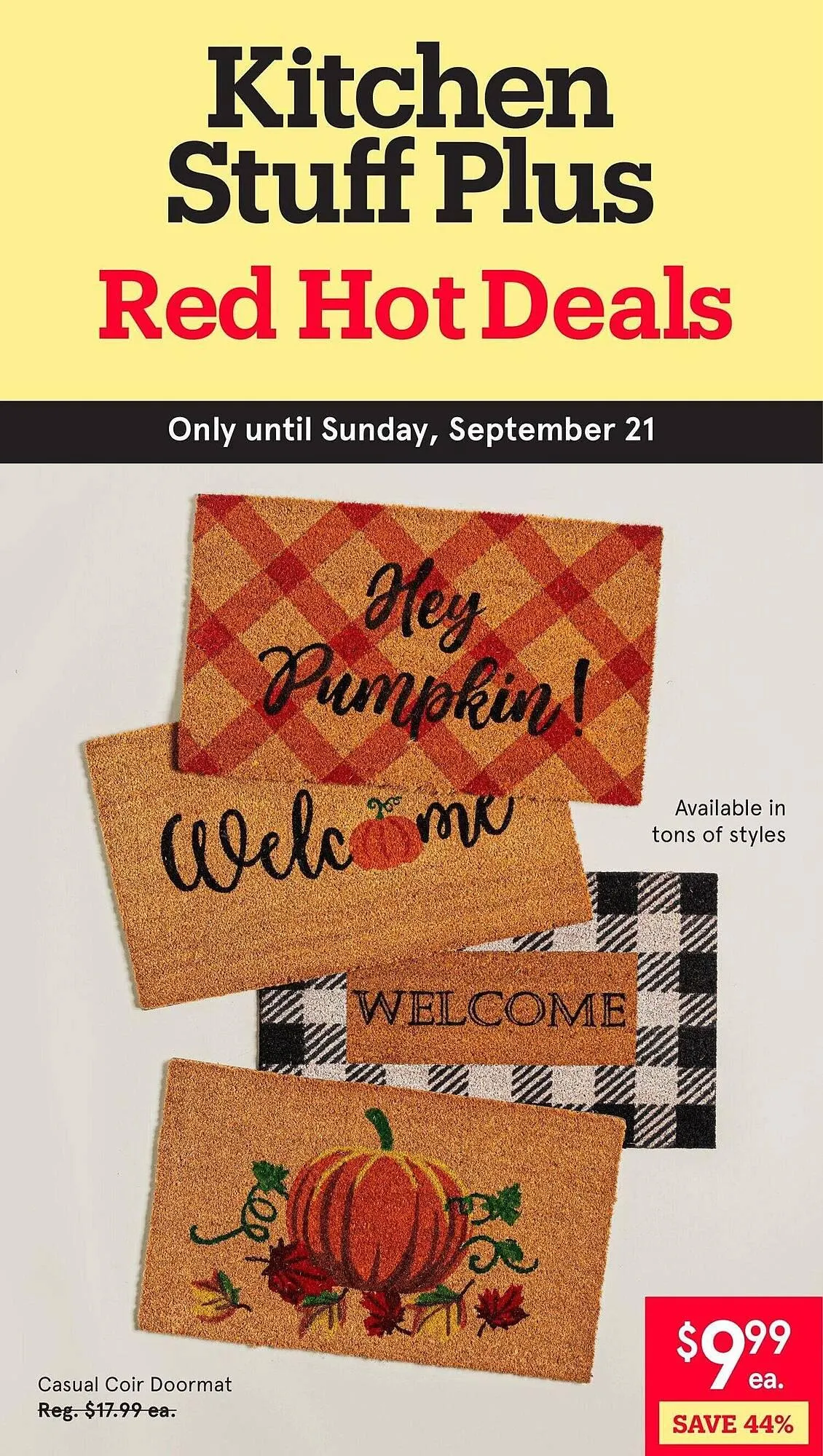 Kitchen Stuff Plus flyer from September 15 to September 22 2025 - flyer page 1