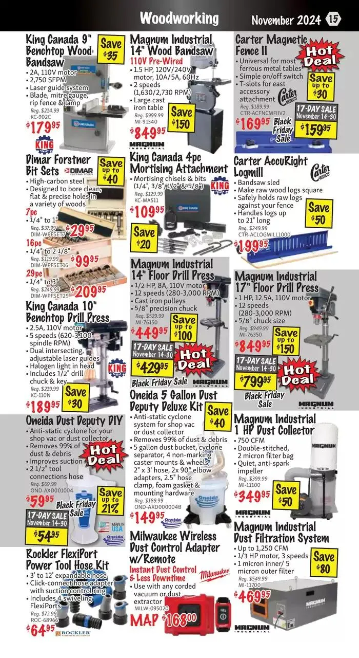 KMS Tools November 2024 Black Friday Sale from November 1 to November 15 2024 - flyer page 15