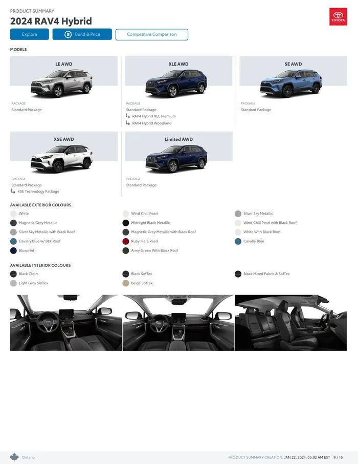 Toyota RAV4 from January 22 to January 22 2025 - flyer page 9