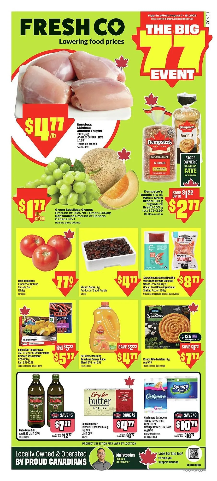 FreshCo flyer from August 7 to August 14 2025 - flyer page 1