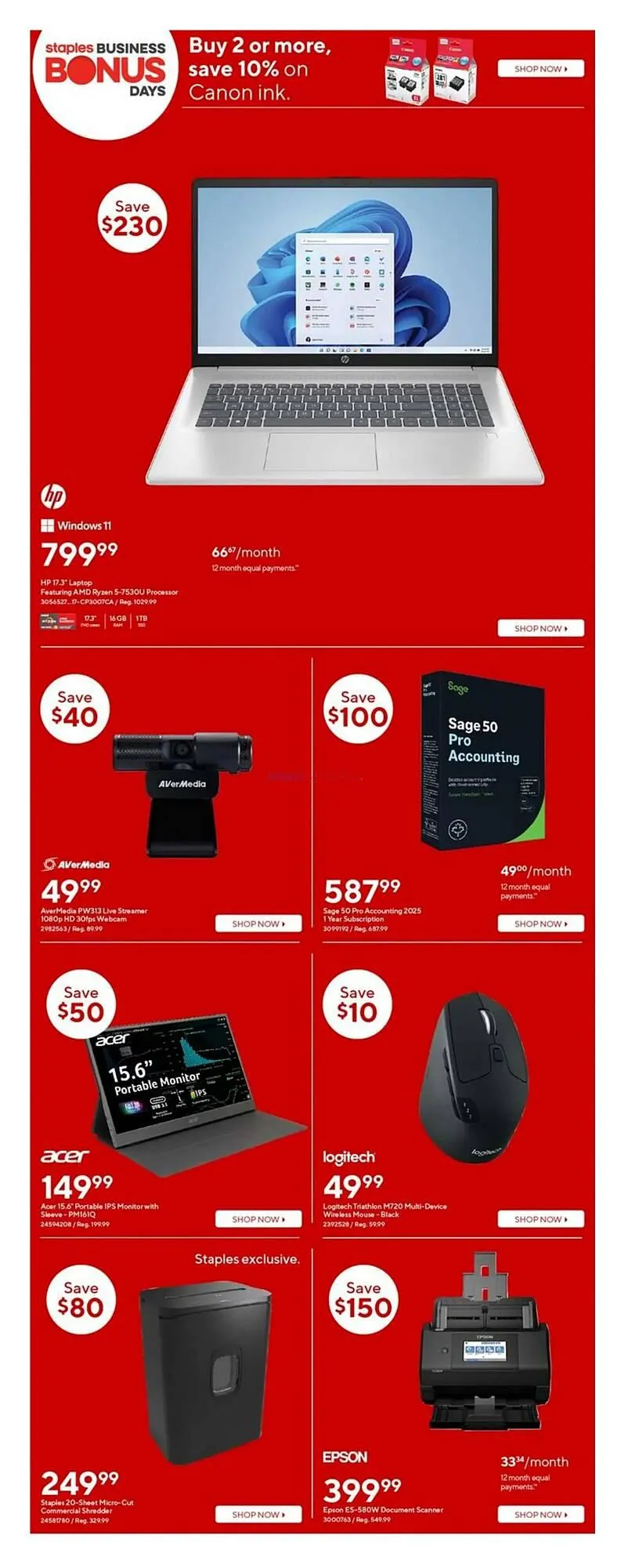 Staples flyer from January 17 to January 23 2025 - flyer page 2