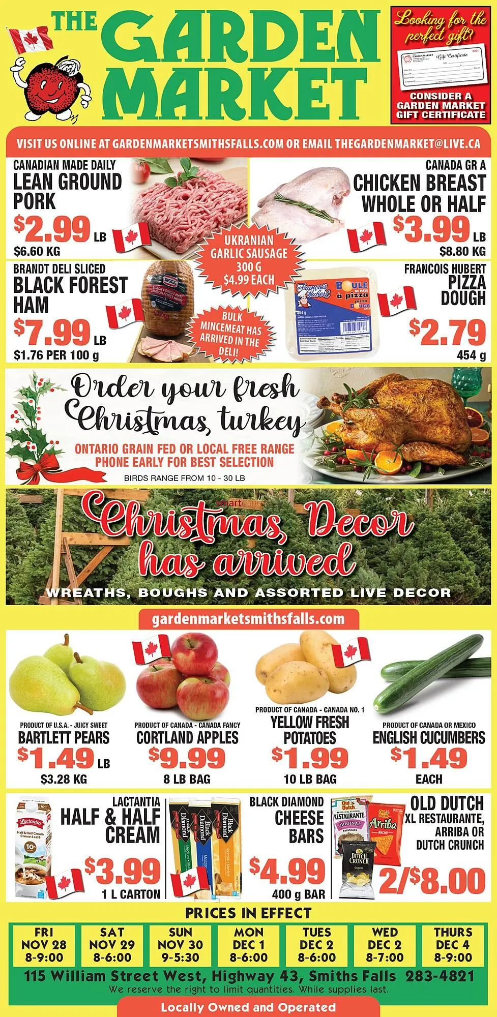 The Garden Market flyer from November 28 to December 4 2025 - flyer page 1