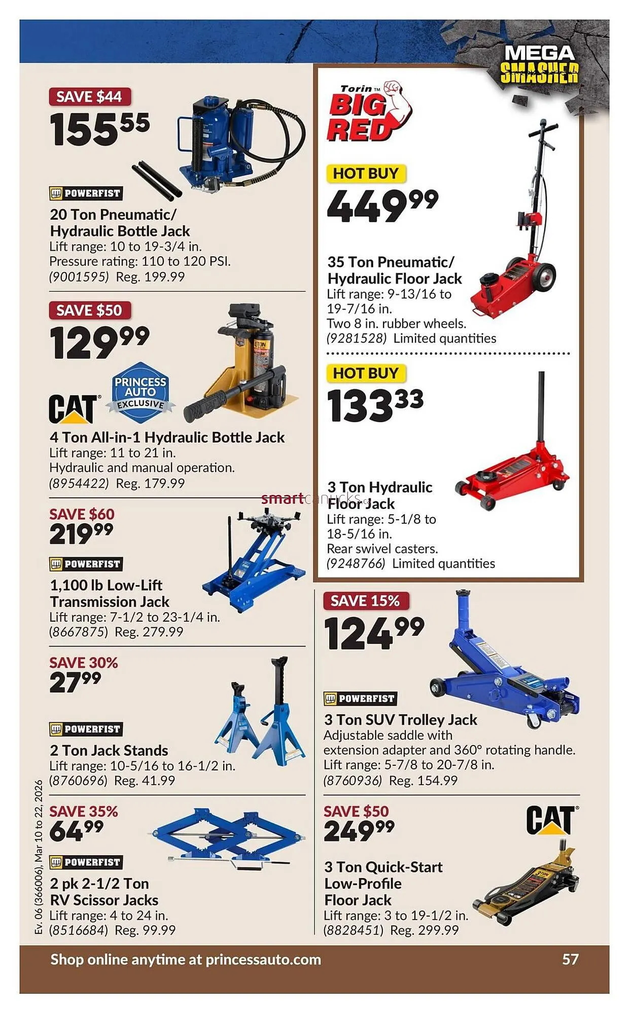 Princess Auto flyer from March 10 to March 22 2026 - flyer page 62