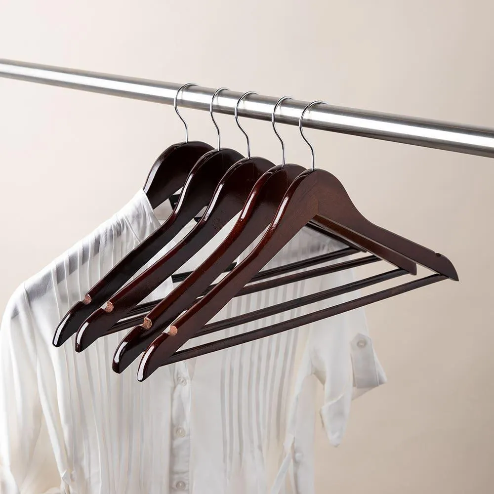 KSP Taylor Wood Hanger - Set of 5 (Brown)