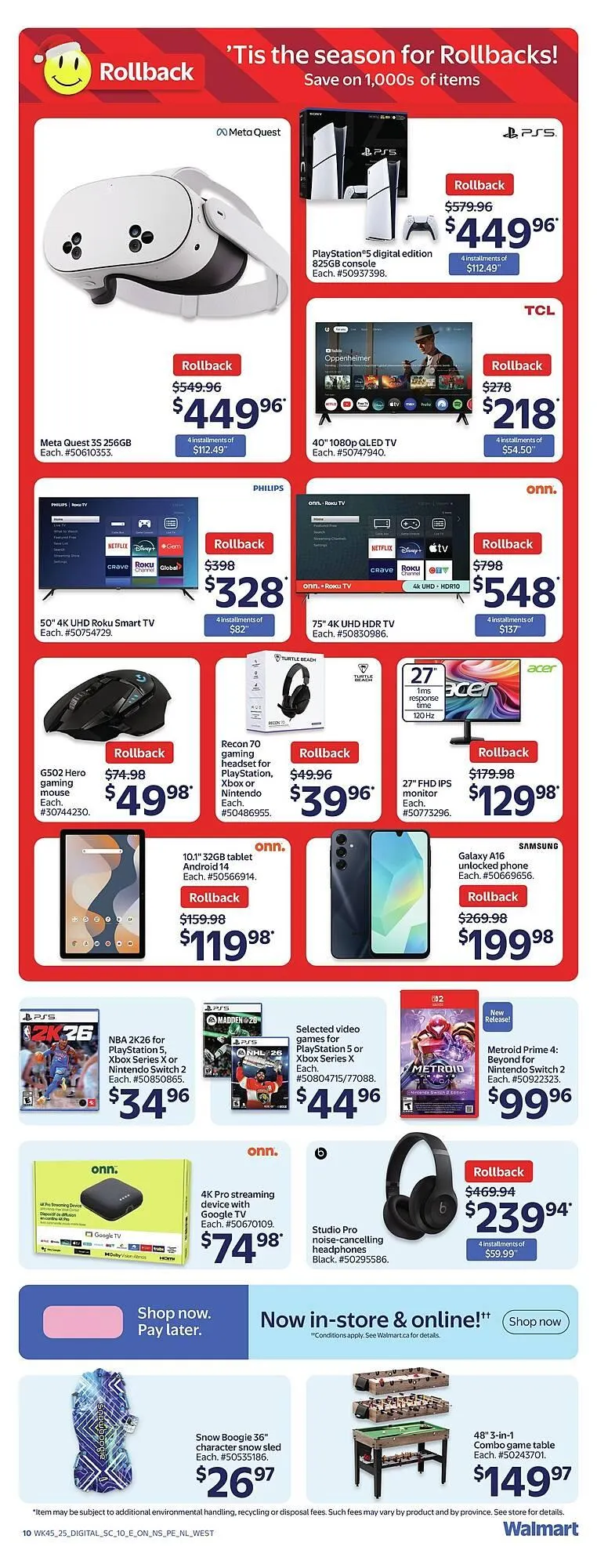 Walmart flyer from December 4 to December 10 2025 - flyer page 13