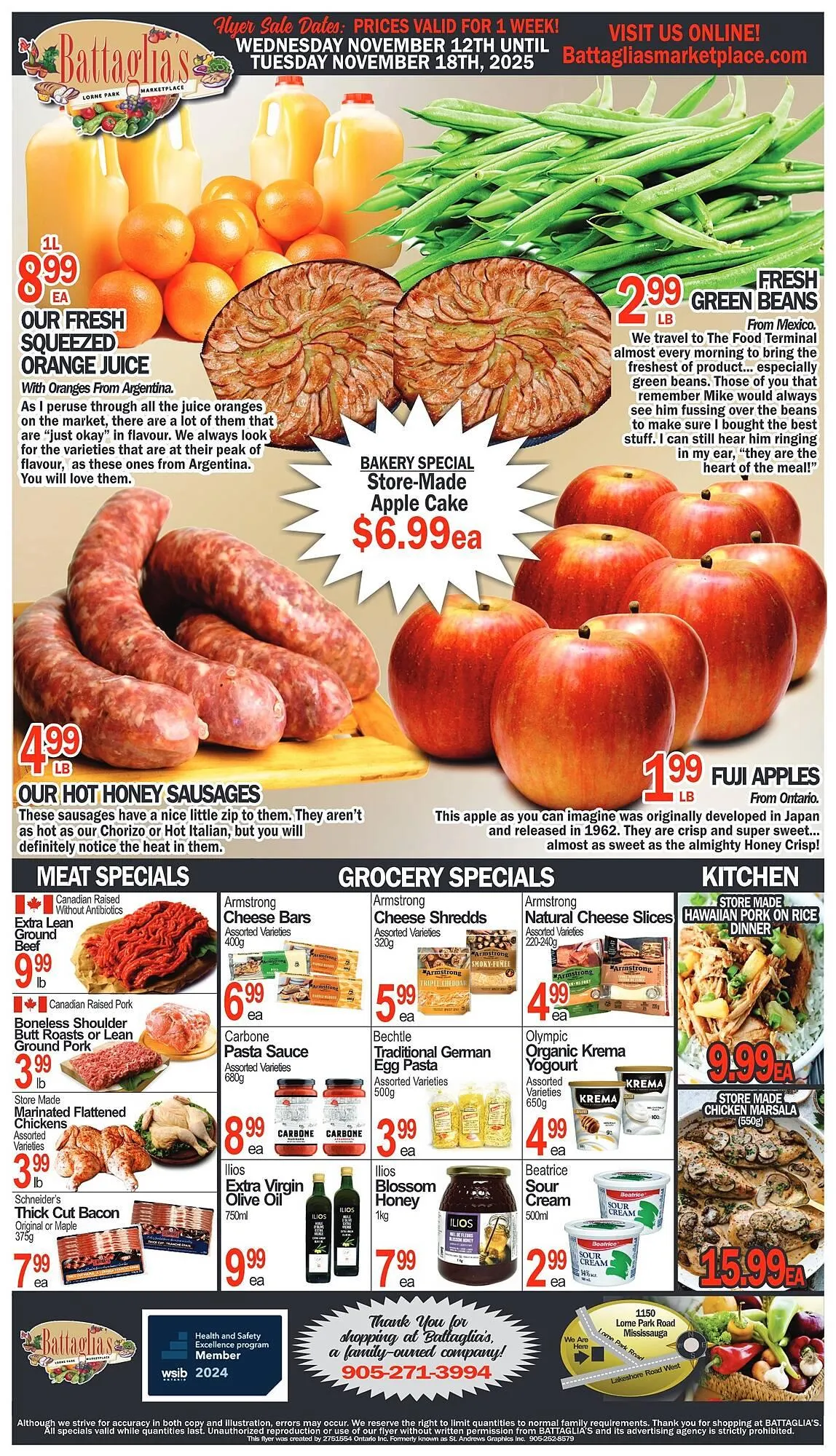Battaglia's Marketplace flyer from November 13 to December 10 2025 - flyer page 1