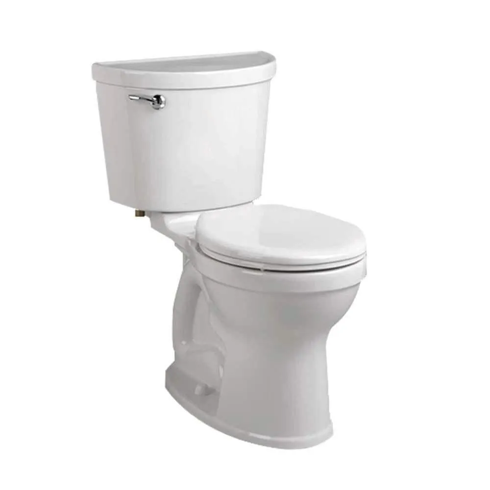 Champion Pro 4.8L Single Flush Right Height Round 2-Piece Toilet in White, Seat Not Included