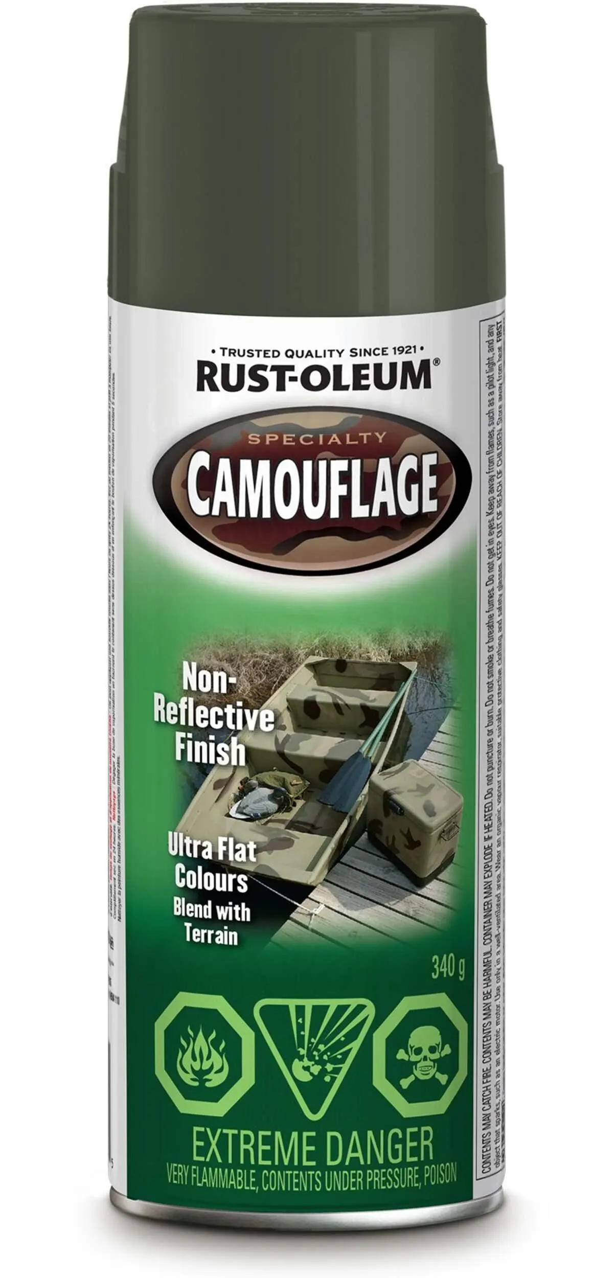 Rust-Oleum® Specialty Camouflage All Surface Aerosol Spray Paint, Ultra Flat, 340-g