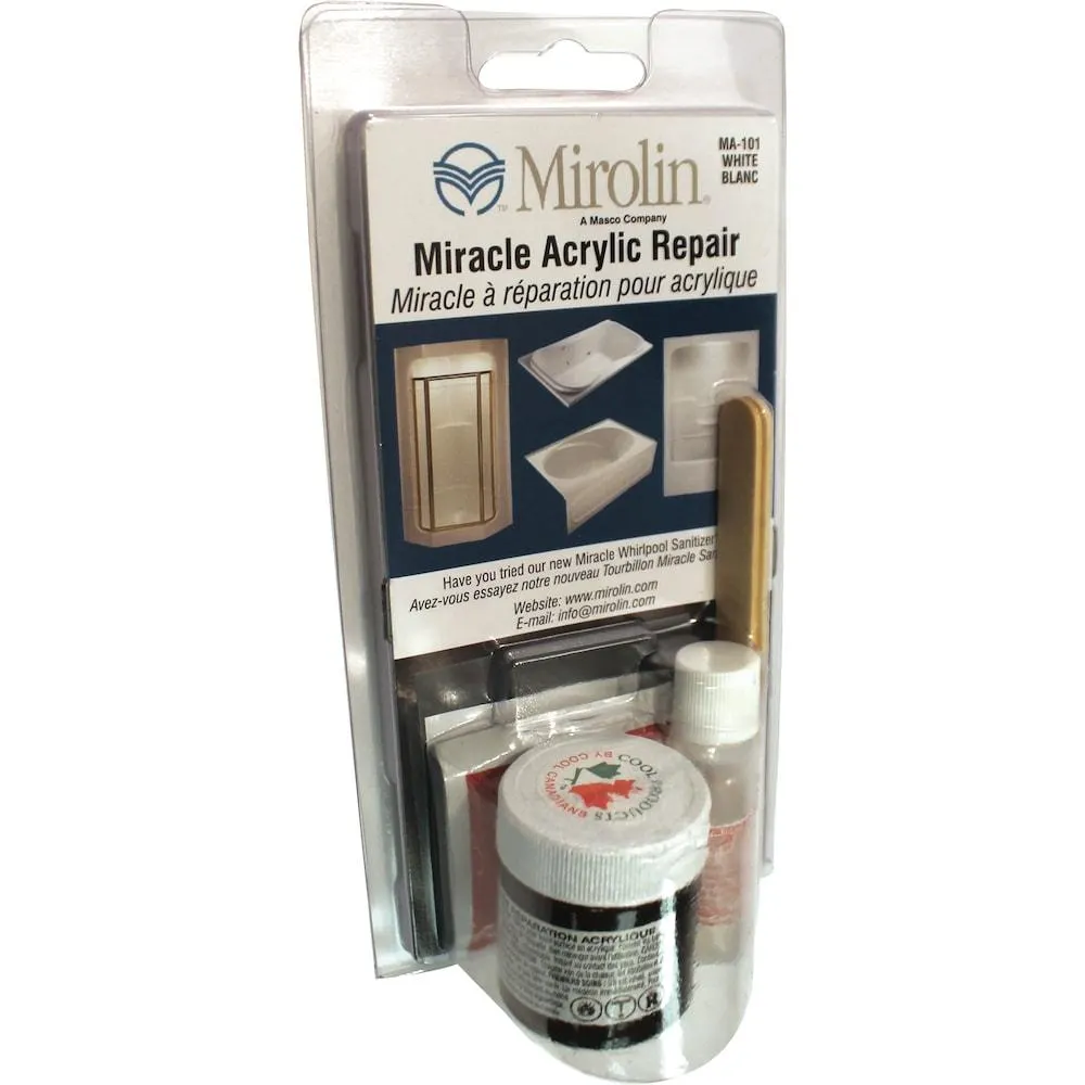 Miracle Acrylic Shower Stall and Tub Repair Kit in White