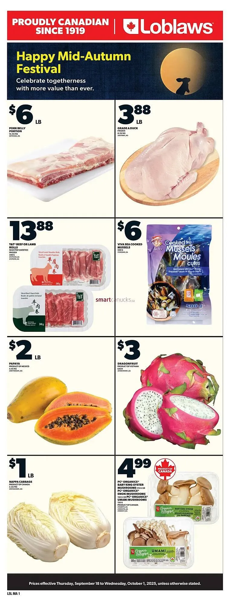 Loblaws flyer from September 18 to September 24 2025 - flyer page 1