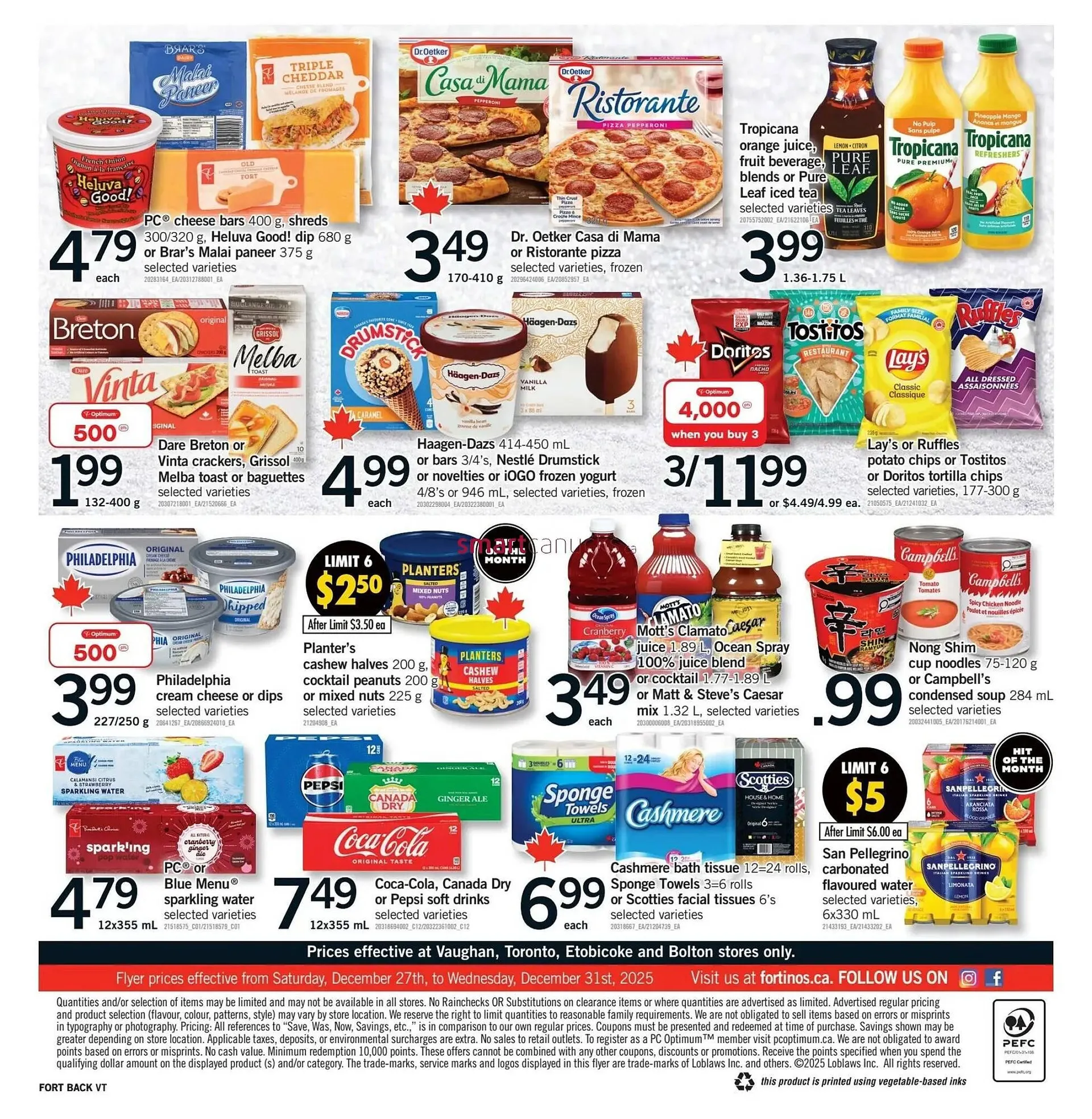 Fortinos flyer from December 27 to December 31 2025 - flyer page 2